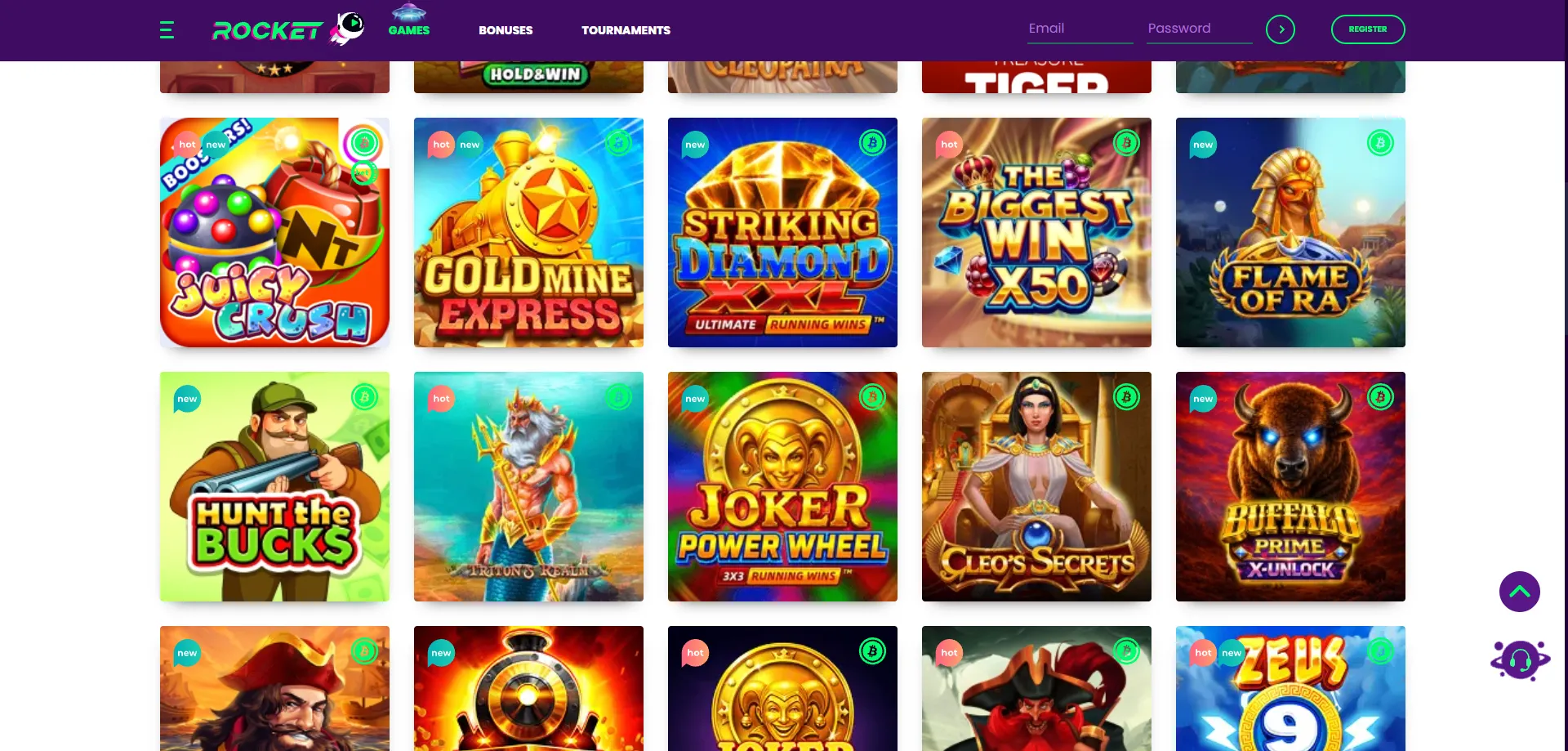 Casino Rocket pokies and slot machines — 3000+ games available