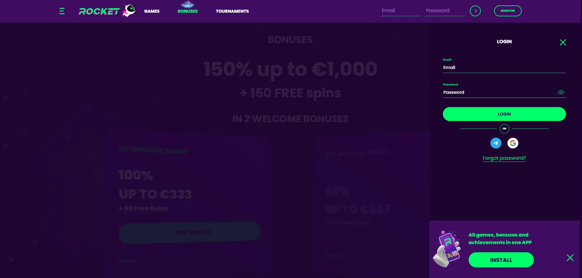 Casino Rocket sports betting — AFL, football, and more odds